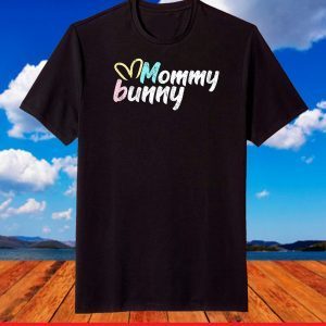Mommy Bunny Ear Easter Family Matching Mom Mama Mother T-Shirt