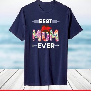 Mother's Day 2021 Best Mom Ever Funny Messy bun mommy T-Shirt