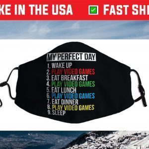 My Perfect Day Video Games Face Mask