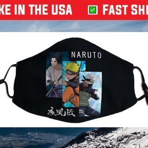 Naruto Shippuden 3 Panels and Kanji Face Mask