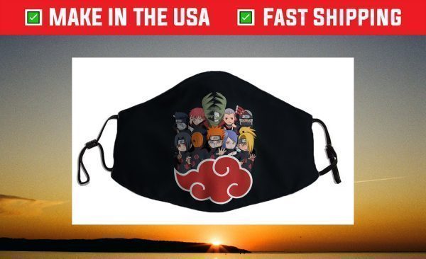 Naruto Shippuden Akasuki Group SD Face Mask