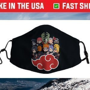 Naruto Shippuden Akasuki Group SD Face Mask