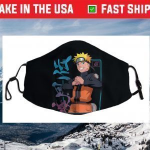 Naruto Shippuden Naruto Kanji Frame Face Mask