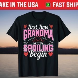 New Grandma Spoiling Proud New Grandma First Time Grandma T-Shirt