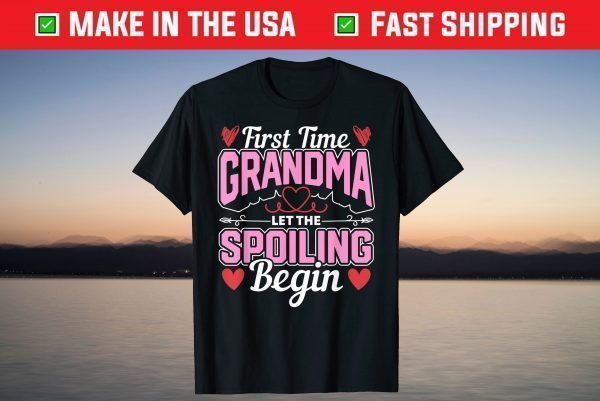 New Grandma Spoiling Proud New Grandma First Time Grandma T-Shirt