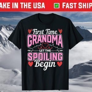 New Grandma Spoiling Proud New Grandma First Time Grandma T-Shirt