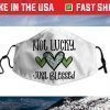 Not Lucky Just Blessed Cute St Patrick's Day Leopard Print Face Mask