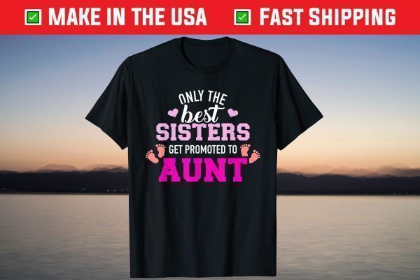 Only the best sisters get promoted to aunt T-Shirt