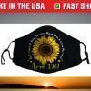 Ph April 1961 60th Birthday Sunflower Cute Bday Woman Face Mask