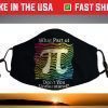 Pi Day Math Teacher Student Rainbow Pi Symbol Face Mask