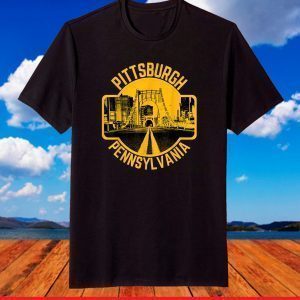 Pittsburgh Pennsylvania Steel City Skyline Home 412 T-Shirt