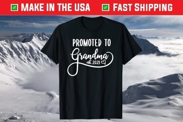 Promoted To Grandma Est. 2021 Cute First Time Gradnam 2021 T-Shirt