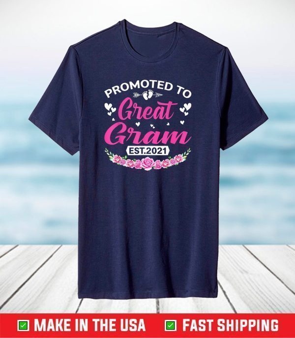 Promoted To Great Gram Est 2021 T-Shirt