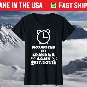 Promoted To Mommy 2021 Pregnancy Announcement New Mom T-Shirt