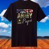Proud Army Popsi With American Flag Gift For Veteran Day T-Shirt