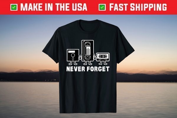 Retro Vintage Never Forget Cassette Tape T-Shirt