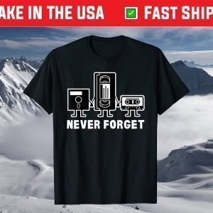 Retro Vintage Never Forget Cassette Tape T-Shirt