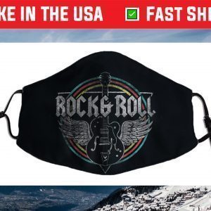 Rock & Roll Guitar Wings Music Face Mask