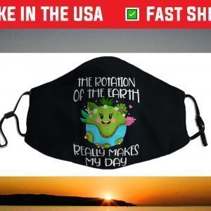 Rotation of the Earth Day 2021 Face Mask