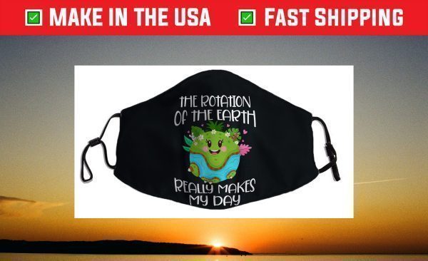 Rotation of the Earth Day 2021 Face Mask