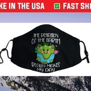 Rotation of the Earth Day 2021 Face Mask