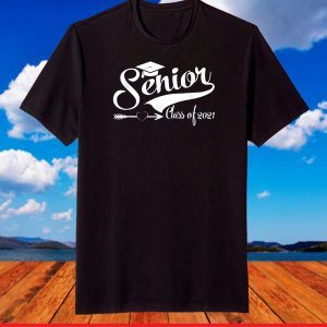 Senior Class Of 2021 Graduate Heart Funny Graduation Grad T-Shirt