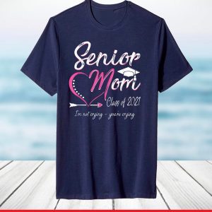 Senior Mom Class Of 2021 Heart Graduation Grad T-Shirt