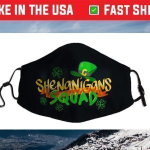 Shenanigans Squad Funny St. Patricks Day Matching Group Face Mask
