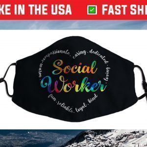 Social Worker Love Heart Funny occupation Face Mask