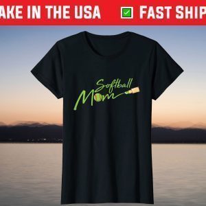 Softball Mom Cool Sport Fan Player Proud Mama Mommy Mother T-Shirt