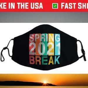 Spring Break 2021 School Family Beach Vacation Match Apparel Face Mask