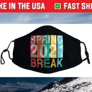 Spring Break 2021 School Family Beach Vacation Match Apparel Face Mask