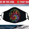 Super Mario Brick Break 85 Tie Dye Logo Graphic Face Mask