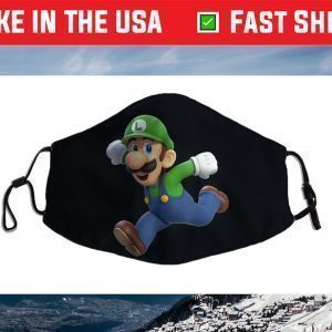 Super Mario Luigi 3D Poster Face Mask