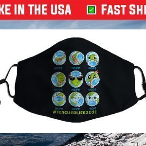 Teacher Life Earth Day 2021 Funny Earth Wearing Mask Wrong Face Mask