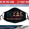 Texas Neanderthals Vintage America Flag Neanderthal Thinking Face Mask