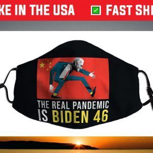 The Real Pandemic is Biden 46 - Anti China Joe Biden Beijing Face Mask