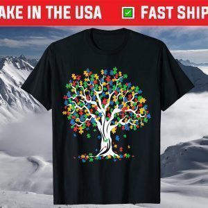 Tree Of Life Autism Awareness Month Funny ASD Supporter T-Shirt