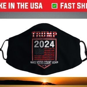 Trump 2024 Make Votes Count Again Face Mask