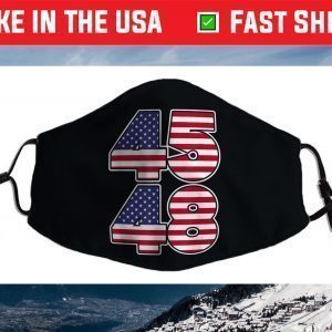 Trump For President 45 48 4548 in 2024 Face Mask