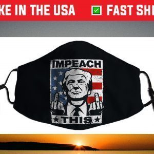 Trump Impeach This USA Vintage Face Mask