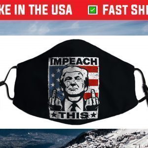 Trump Impeach This USA Vintage Face Mask