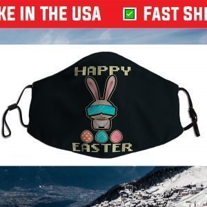 Video Game Easter Bunny Gaming Controller Gamer Boys Girls Face Mask