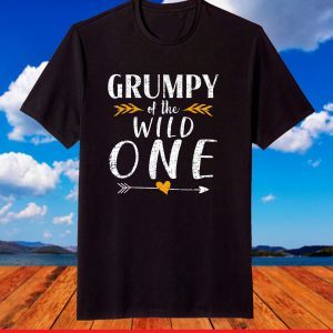 Vintage Grumpy Of The Wild One Funny Birthday 1st T-Shirt