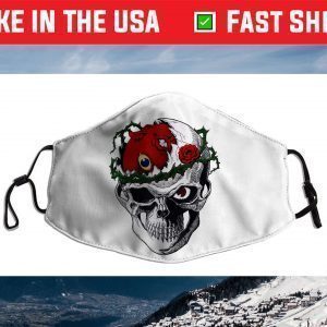 Vintage Love Berserks Anime Skull Arts Distressed Vaporwave Face Mask