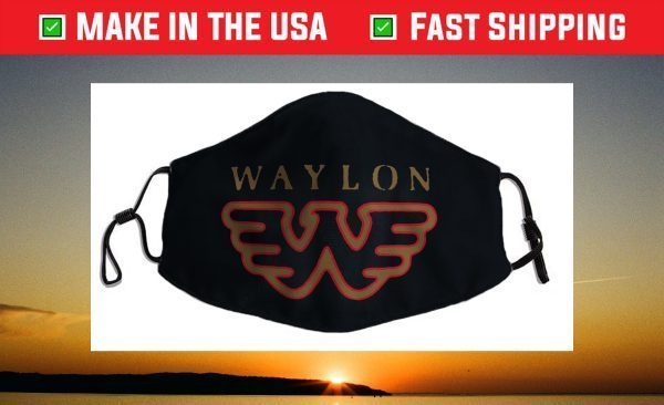 Waylon Jennings - Official Merchandise - Flying W Logo Face Mask