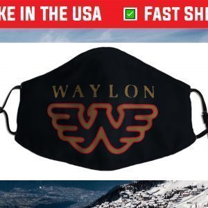 Waylon Jennings - Official Merchandise - Flying W Logo Face Mask