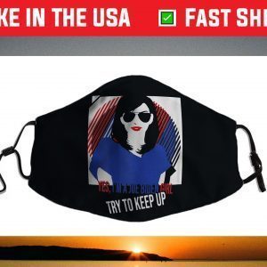 Womens Yes I'm A Joe Biden Girl Try To Keep Up Face Mask