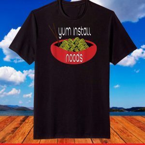 Yum Install Noods Funny Computer IT T-Shirt