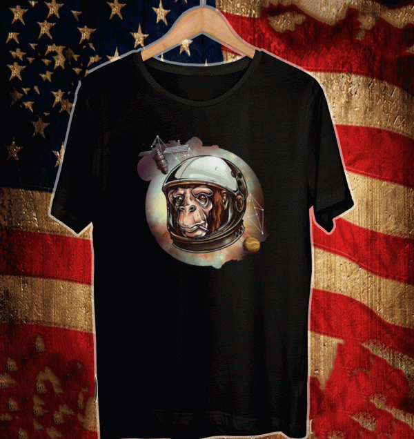 Astronaut Chimpanzee Astro Chimp Design Monkey Shirt